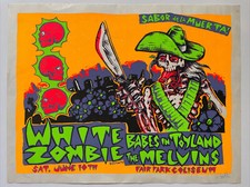 Vintage 1995 White Zombie Babes In Toyland The Melvins Sabor De La Muerta Poster