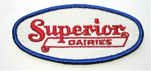 Rare Superior Daries Dairy Milk Farm Uniform Patch 1970s NOS New - Picture 2 of 3