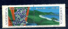 1990 BRASIL "AMERICA UPAE ARTESANIA PRECOLOMBINA" MINT