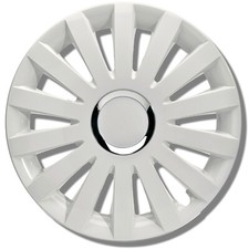 Hochwertige Radkappen 15 Zoll weiß 4 Stück Radzierblenden EU Produktion