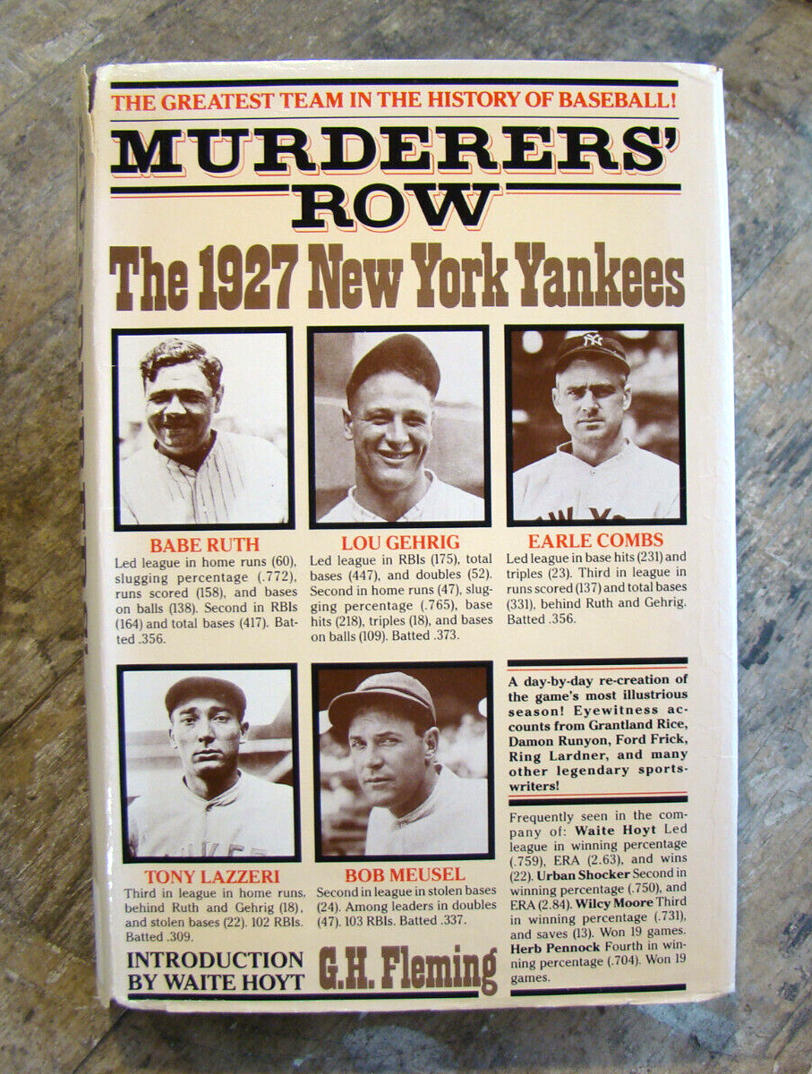 Murderers' Row ~1985 HC~ Fleming 1927 New York Yankees NY NYC