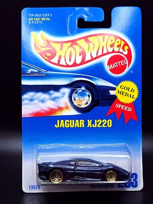 Hot Wheels 1991 - JAGUAR XJ220 #203 - GOLD MEDAL SPEED - NEW