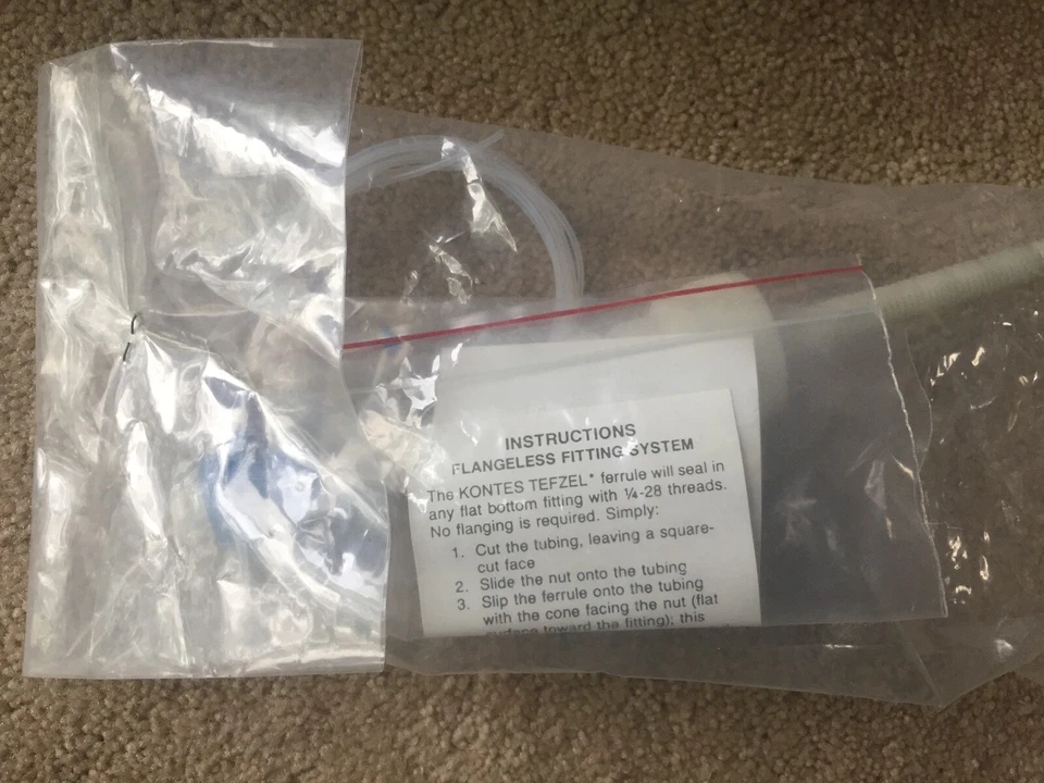 ADAPTADOR DE FLUJO KONETS TFE para Columnas de Identificación de 1,0cm, Automatización y Columna de Presión Foto 2 de 3