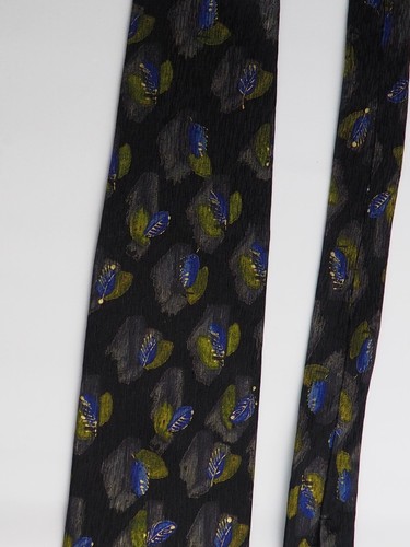 Villa Bolgheri 100% Silk Necktie Designer Length 58 Inch width 3.8 Inch - Picture 6 of 7