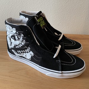 Vans Sk8 Hi Glow In the Dark Skull Halloween Size 11.5 | eBay