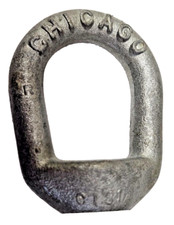 Chicago Hardware 1/2 Eye Nut Hot Galvanized 5/8-11 Thread 3600 W/L 16780 2