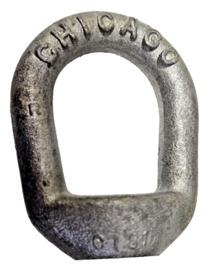 Chicago Hardware 1/2 Eye Nut Hot Galvanized 5/8-11 Thread 3600 W/L 16780 2