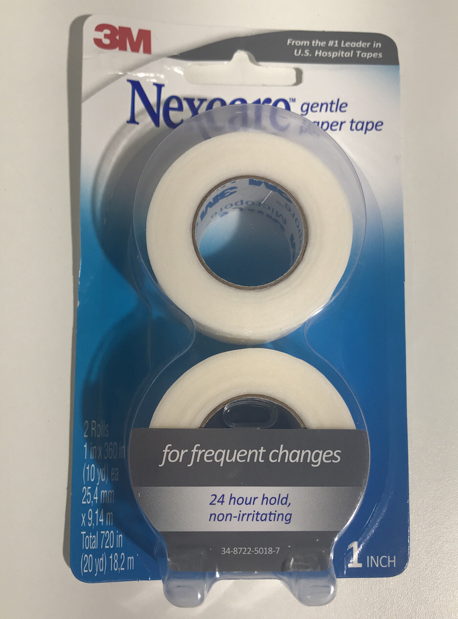 Nexcare Gentle Paper Tape 1 inch Lot of 3 Packages (2 rolls/ pack) eBay
