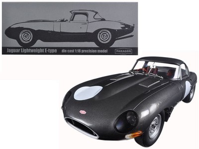Jaguar Lightweight E-Type Continuation Gunmetal 1/18 Diecast Model Car by Parago
