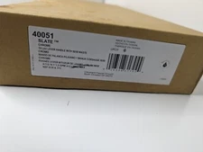 MOEN 40051 Slate Single Handle Low Arc Bathroom Sink Faucet, Chrome