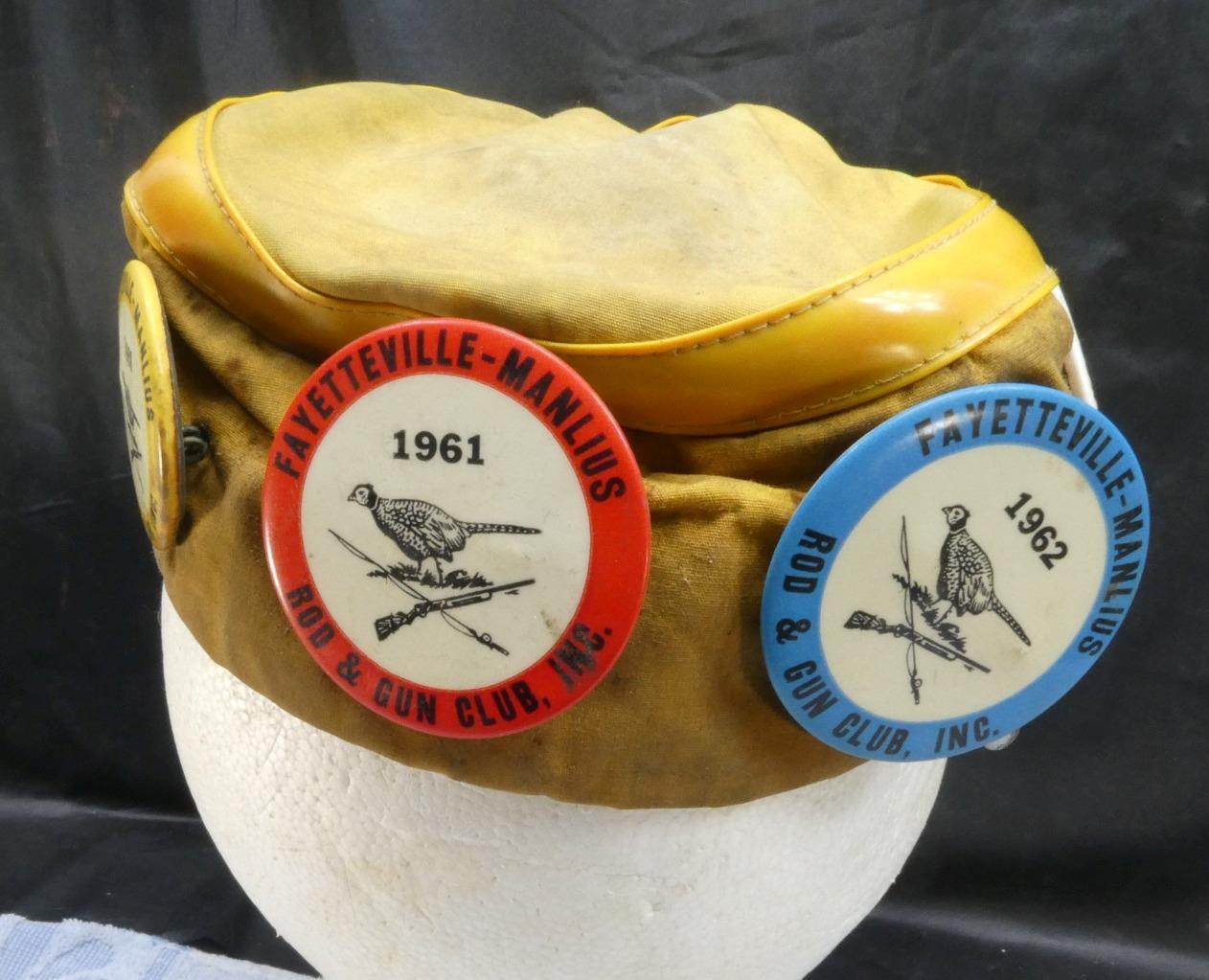 195080 Lot Fayetteville Manlius Rod & Gun Club Elk Crossed Guns Pin