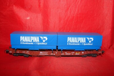 ROCO HO PANALPINA 46366 ELECTRIC TRAIN CONTAINER WAGON