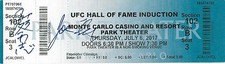 Kazushi Sakuraba & Joe Silva Signed 2017 UFC Hall of Fame Induction Ticket Pride