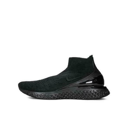 nike rise react flyknit black mens