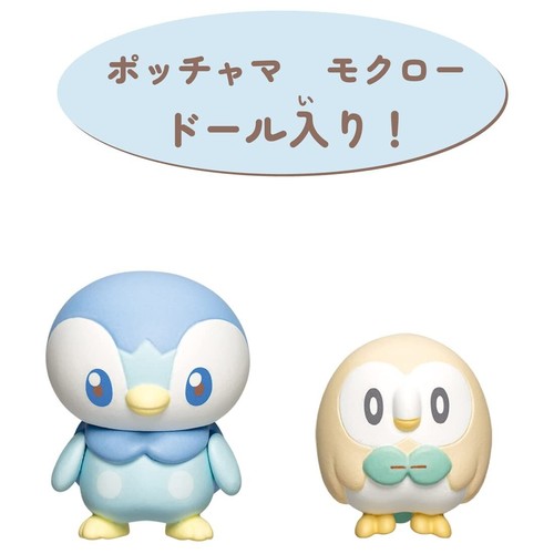 Pokemon PokePeace House Bathroom Set with Piplup & Rowlet from Japan - Picture 3 of 5