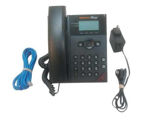 Polycom VVX 150 2-Line Business IP Schreibtisch Telefon mit Adapter + Ständer + Eth. Kabel