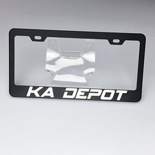 Matte Black Custom Personalize Laser Engraved License Plate Frame Bracket Wcap Matte Black Custom Personalize Laser Engraved License Plate Frame Bracket Wcap