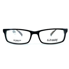 Realtree Eyeglasses Frames R425 BLK HM Black Rectangular Full Rim 59-18-155