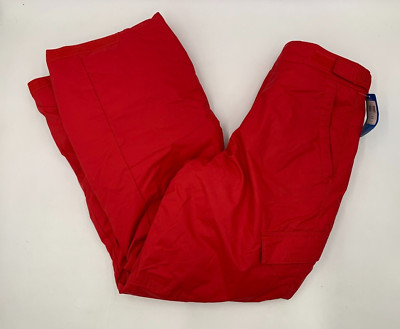 Columbia Boys Ice Slope 2 Insulated Waterproof Ski Pants Youth XL Red #76