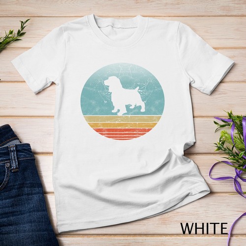 Retro English Cocker Spaniel Dog Breed Vintage Style Dogs Unisex T-shirt - Picture 14 of 15