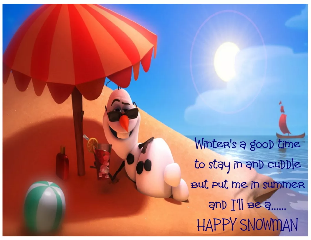 Frozen - Olaf - Put me in summer - iron on transfer 5x8 | eBay