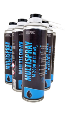 AUTOL Multispray M 2000 15,80 /l mit MoS2 6x 500 ml Ölspray Multifunktionsöl 