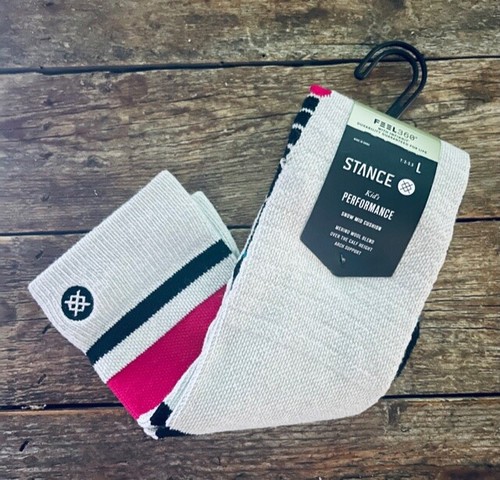 STANCE BOYD SNOW PERFORMANCE MID CUSHION OTC SOCKS KIDS SIZE LARGE Y 3-5.5 NWT - Picture 4 of 5