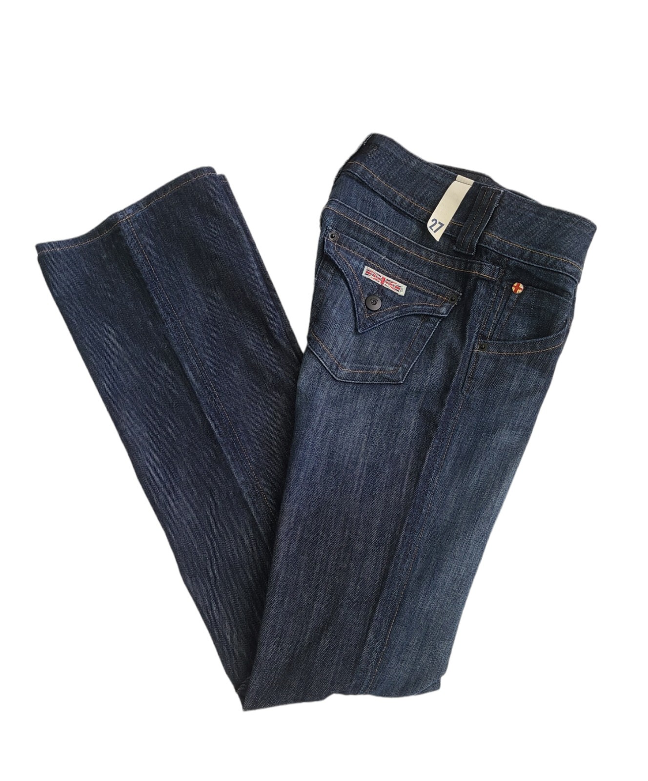 Rare! NWT Hudson Womens Low Rise Boot Cut Dark Wash Jeans SZ 27/34L (US SZ 4L) image 3