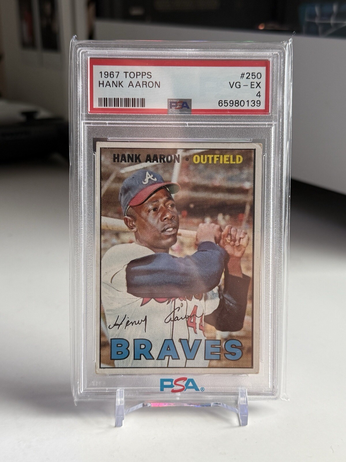 1967 Topps Hank Aaron #250 PSA 4