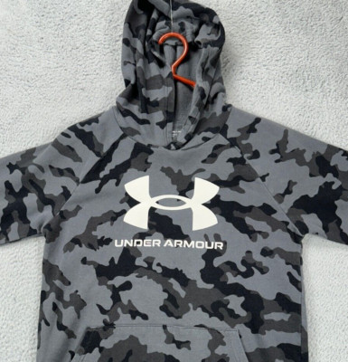 Under Armour Sweater Boys YXL Cold Gear Black Graphic Print Camo