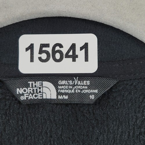The North Face Jacket Girls 10 Faded Black Cozy Dream Fleece Full Zip Youth Kids - Picture 8 of 13