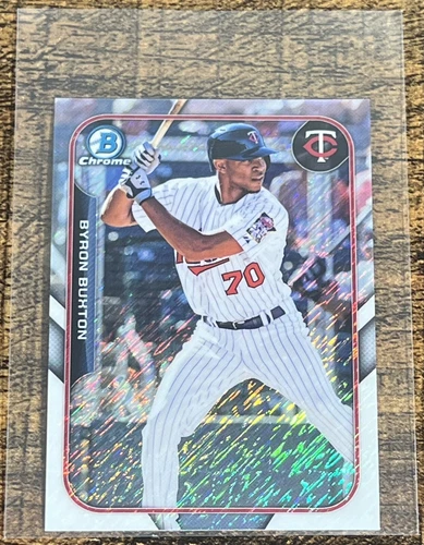 Byron Buxton 2015 Bowman Chrome Mini Farm's Finest Shimmer Refractor #FFM-BB