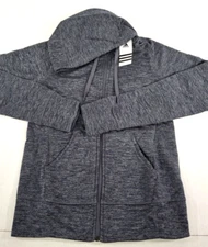 Adidas Climawarm Track Fleece Women's Hoodie-Heather Onyx Various Sizes