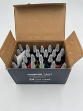 Airbrush Paint Set 24 Colors Airbrush Paint With 2 Airbrush Cleaner Ready