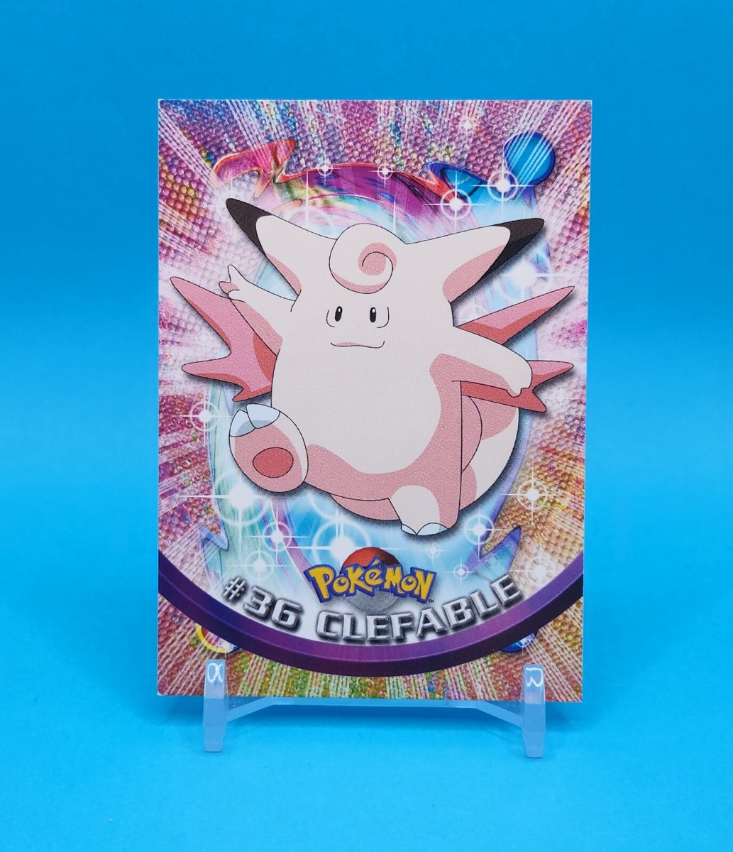 Pokemon Card - Clefable #36 - Topps Series 1 - Blue Logo | eBay