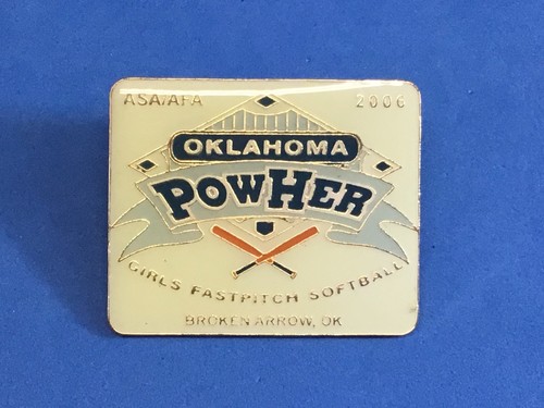OK Oklahoma POWHER Broken Arrow 2006 fastpitch softball hat lapel pin