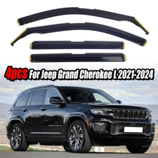In-Channel For 2022-24 Jeep Grand Cherokee L Rain Guard Window Visor Wind Shield