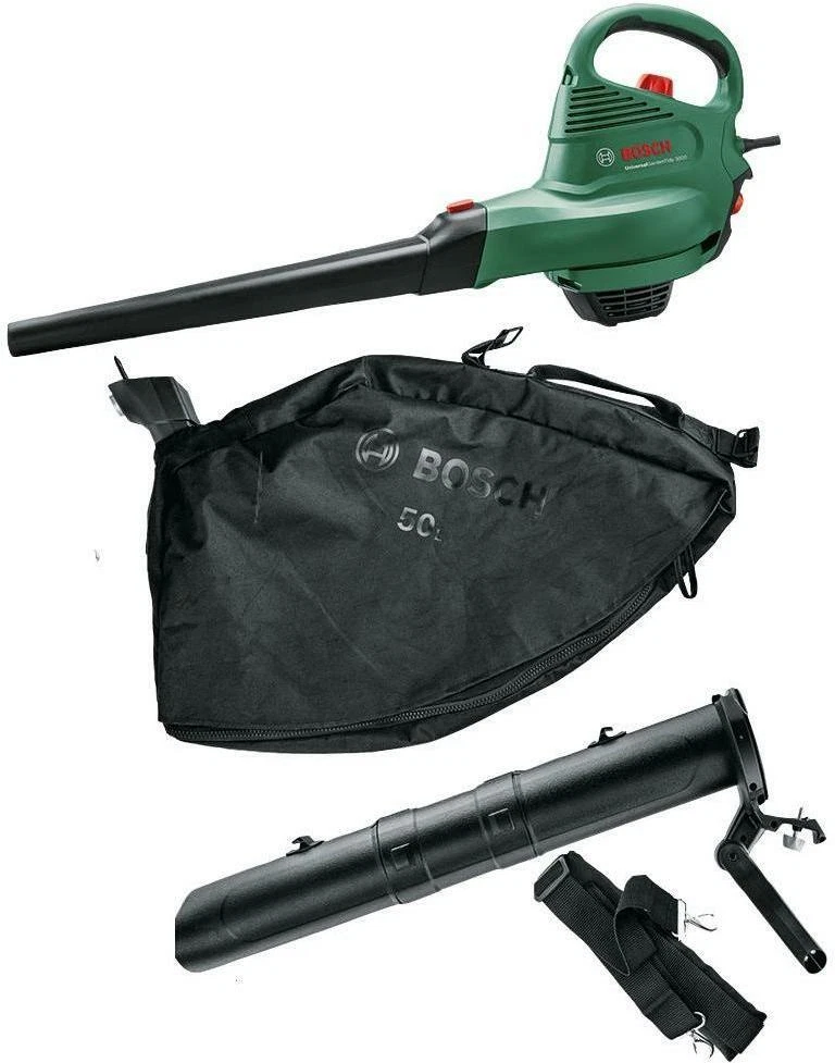 BOSCH 3KW Electric Garden Leaf Blower Vacuum Shredder with