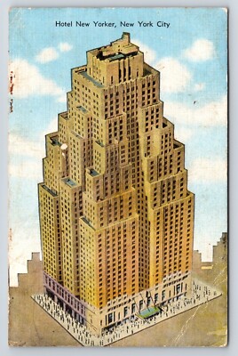 Postcard Hotel New Yorker, New York City, Private Tunnel To Pennsylvania Station