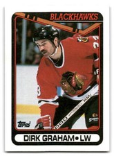 Dirk Graham 1990-91 Topps HOCKEY #179 Chicago Blackhawks