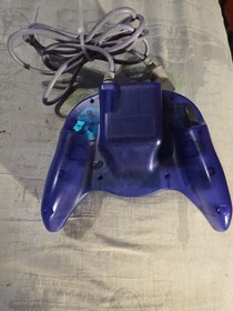 SEGA DREAMCAST 3D2 DREAM FORCE GAME CLEAR PURPLE CONTROLLER WIRED CONTROL Workin