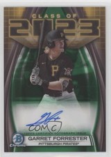 2023 Bowman Draft Class of Green Refractor 90/99 Garret Forrester Auto 0rd2