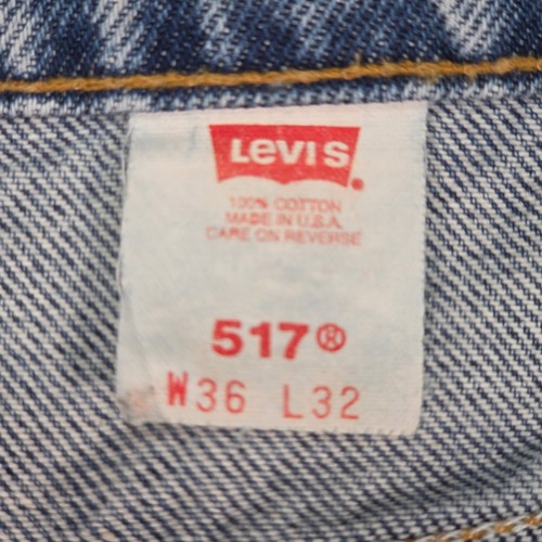 Vtg 90s Levi's 517 Bootcut Jeans Boot Cut Mens 36x32 (32×32) Made in USA 1995 - Picture 3 of 20