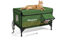 NEW Heated Cat House for Outside, Insulated Weatherproof Heated Outdoor Cat Hous