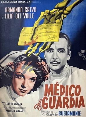 17985.Wall Decor Poster.Interior Art.Medico de Guardia Mexican Film 1950s Drama