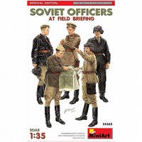 MiniArt - Soviet Officers At Field Briefing - Special Edition - 1:35 - 5 Figuren