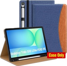 Multi-Angle Cover for Samsung Galaxy Tab S10 Lite 10.9" with S Pen Holder, Blue