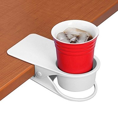 Drinking Cup Holder - Home Office Table Desk Side Huge Clip for Water, Drink,...