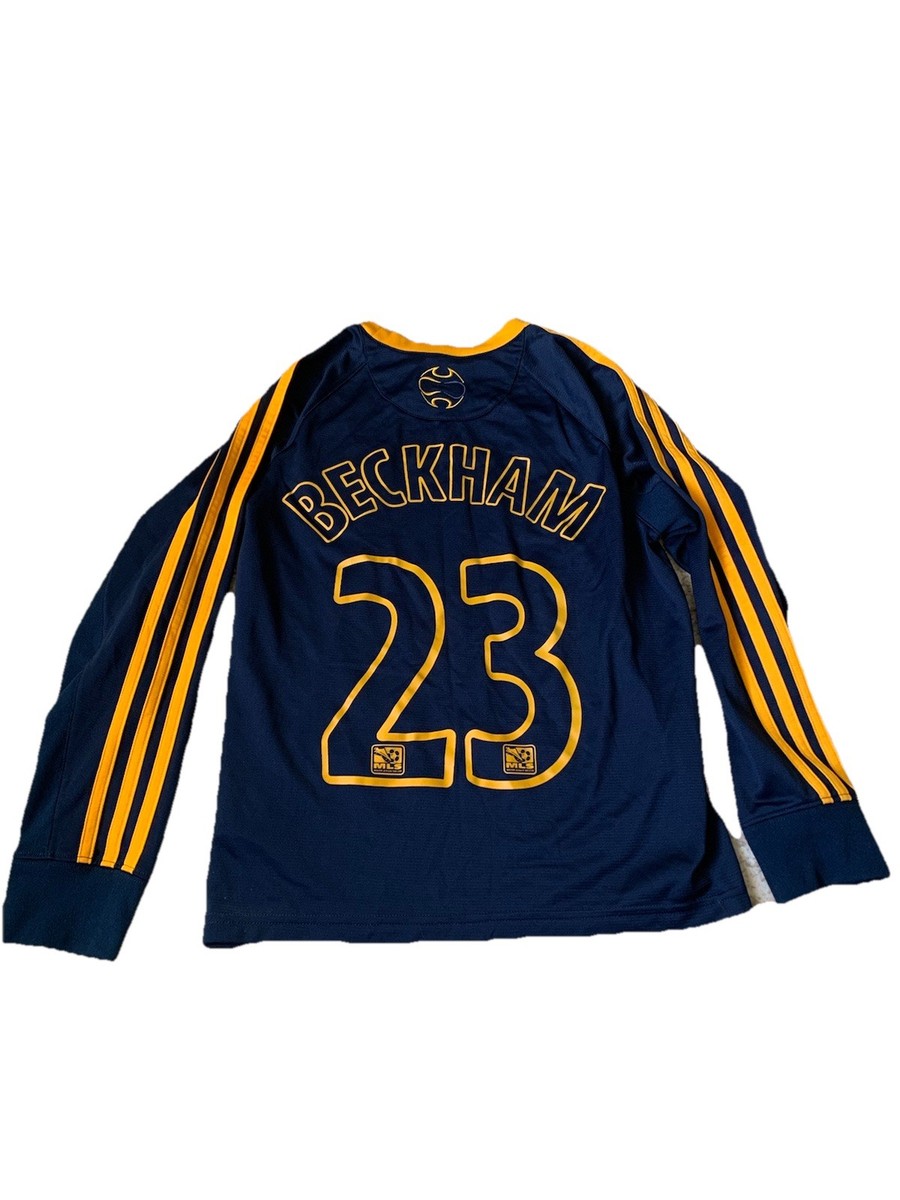 Adidas Los Angeles Galaxy Soccer L/S Jersey #23 David Beckham 3