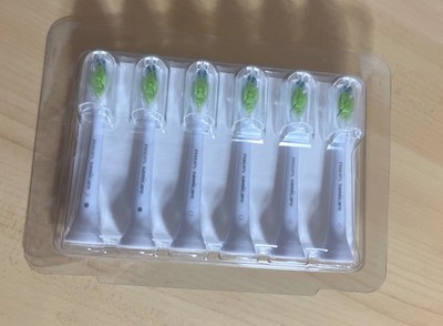 Philips Sonicare Replacement Heads 6-Pack Reminder Bristles White